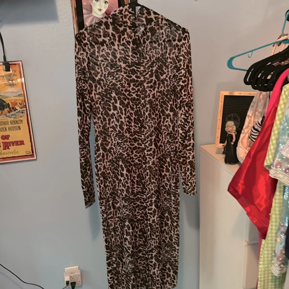 Sheer Leopard Bodycon - Picture 1 of 1